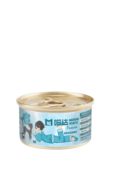 Premium系列高汤猫罐头-吞拿鱼白肉海虾配方